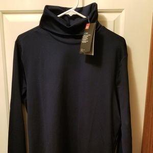 Under Amour ColdGear Mock Turtleneck Navy XL NWT